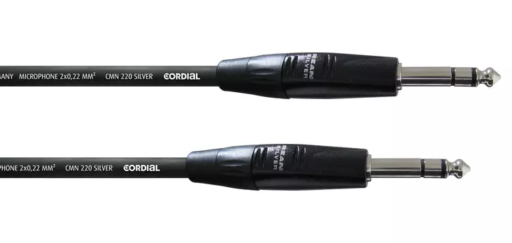 Cordial Silver Line 6,3mm TRS-TRS plugikaapeli - Plugi - Plugi -kaapelit - CIM15VV - 1