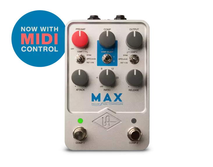 Universal Audio UAFX Max Preamp & Dual Compressor pedaali - Kitaraefektit ja -pedaalit - GPM-MAX - 1
