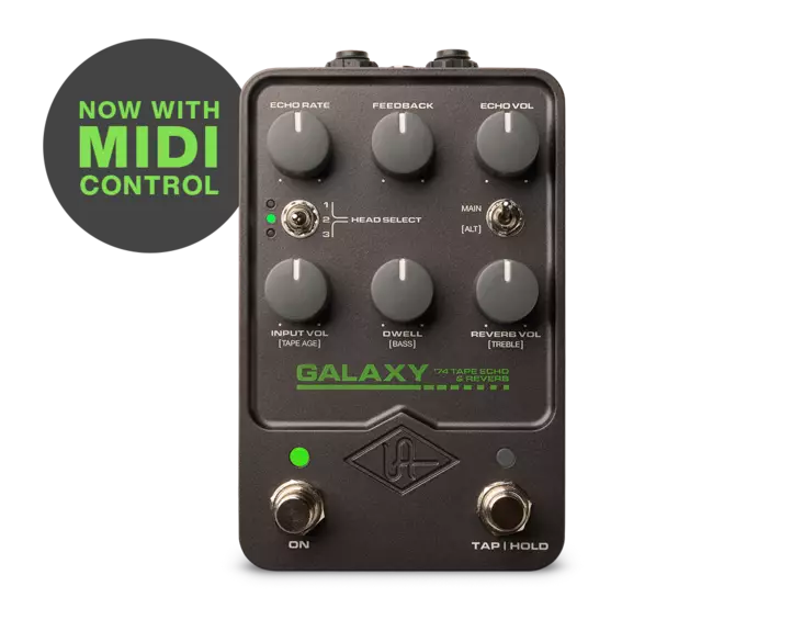 Universal Audio UAFX Galaxy '74 Tape Echo & Reverb pedaali - Kitaraefektit ja -pedaalit - GPM-GLXY - 1